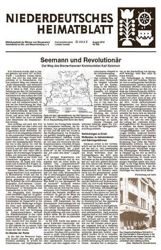 Niederdeutsches Heimatblatt 8/2019- Männer vom Morgenstern