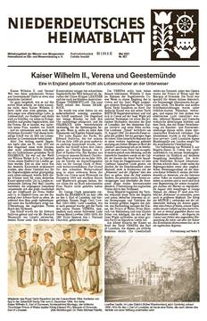 Niederdeutsches Heimatblatt 5/2021 - Männer vom Morgenstern