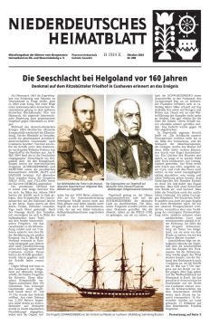 Niederdeutsches Heimatblatt 10/2024 - Männer vom Morgenstern