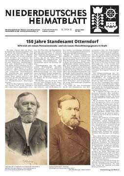 Niederdeutsches Heimatblatt 1/2025 - Männer vom Morgenstern