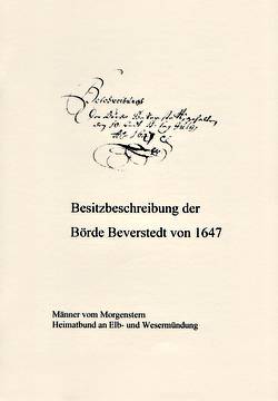 Besitzbeschreibung der Börde Beverstedt von 1647