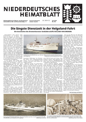 Niederdeutsche Heimatblatt 06/2026 - Männer vom Morgenstern